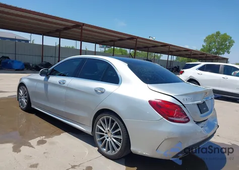 2016 Mercedes-Benz C 300 Sport from USA, damaged, VIN WDDWF4JBXGR183757